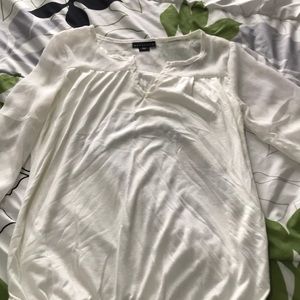 White long sleeve top